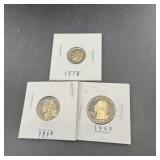 Proof Coin Lot Including 1989-s, 1978-s Roosevelt