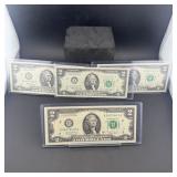 One 1976 $2 Bill And Three Sequential 2017-a $2 Bi