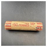 Roll Of Mixed-date Wheat Pennies, Some Better End