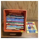 Assortment of recipe cookbooks