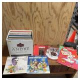 Assortment of 33 RPM vinyl record albums including