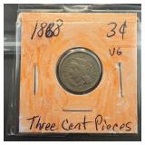 1868 Three-Cent Nickel