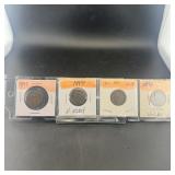 Five Liberty Head V Nickels (3x1897, 2x1899)