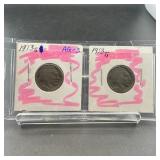 Two Buffalo Nickels (1913 & 1913)