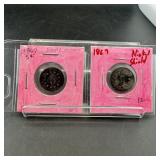 Two Shield Nickels (1867 & 1867)