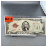 1928-f $2 Red Seal United States Note.