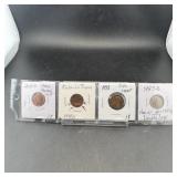 Four Lincoln Cents (Error/Variety Lot)