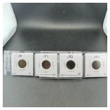 Four Indian Head Cents (1881-1884)