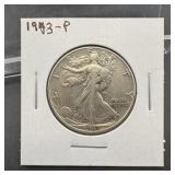 1943 Walking Liberty Silver Half Dollar