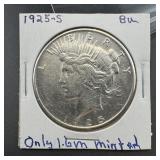 1925-S Peace Silver Dollar