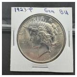 1923 Peace Silver Dollar