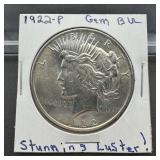 1922 Peace Silver Dollar