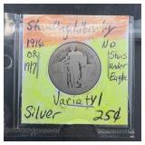 Standing Liberty Silver Quarter (no Date, Possibly