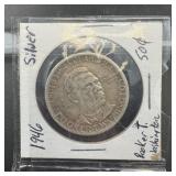 1946 Booker T. Washington Silver Commemorative Hal