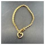 Ross-Simons Sterling Silver Gold Vermeil Heart Bra