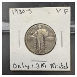 1930-S Standing Liberty Silver Quarter