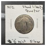Standing Liberty Silver Quarter (No Date)