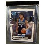 Anthony Edwards Rated Rookie Basketball Card
