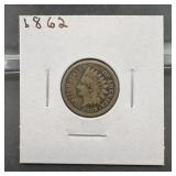 1862 Indian Head Cent