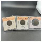 Three Liberty Head V Nickels (1888)