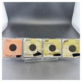 Four Indian Head Cents (1864)