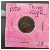 1858 Flying Eagle Cent