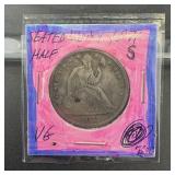 1871-s Seated Liberty Silver Half Dollar