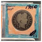 1901-o Barber Silver Half Dollar
