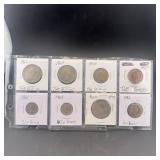Eight Foreign Coins (1960s-1980s Mixed)