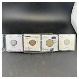 Four Silver Foreign Coins (1888-1953)