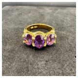 Sterling Silver Purple Amethyst Ring