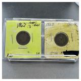 Two Indian Head Cents (1862 & 1863)