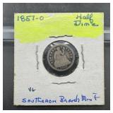 1870 Seated Liberty Silver Half Dime