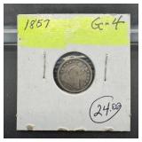 1857 Seated Liberty Silver Half Dime