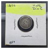 1856 Seated Liberty Silver Half Dime