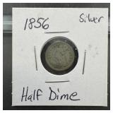 1856 Seated Liberty Silver Half Dime