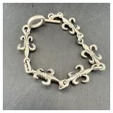 Sterling Silver Fleur-de-Lis Bracelet