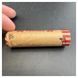 Roll Of Pennies With Indian Head End Coins (98/99)