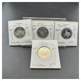 Four 2004-S Proof Silver State Quarters