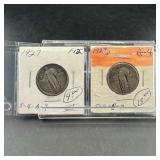 Standing Liberty Silver Quarters (1927 & 1927-D)