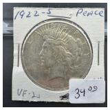 1922-S Peace Silver Dollar