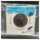 1876-S Seated Liberty Silver Quarter