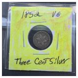 1852 Silver Three-Cent Piece