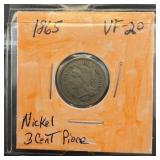 1865 Three-Cent Nickel
