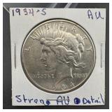 1934-S Peace Silver Dollar