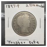 1897 Barber Silver Half Dollar