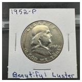 1952 Franklin Silver Half Dollar (philadelphia)