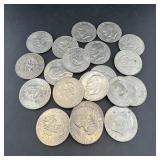 Twenty Mixed-date Eisenhower Dollars