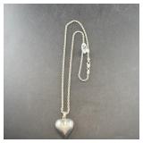 Sterling Silver Heart Pendant Necklace