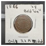 1866 Two-Cent Piece
